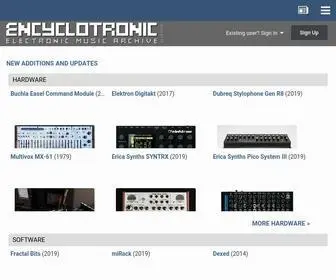 Encyclotronic.com(Electronic) Screenshot