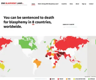 END-Blasphemy-Laws.org(End Blasphemy Laws) Screenshot