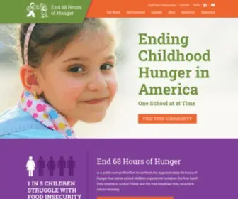 END68Hoursofhunger.org(End 68 Hours of Hunger) Screenshot