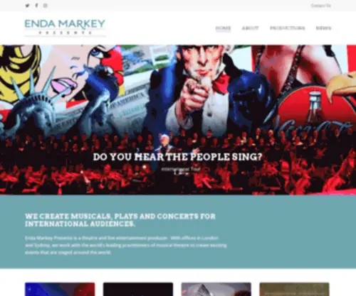 Endamarkey.com(Enda Markey Presents) Screenshot