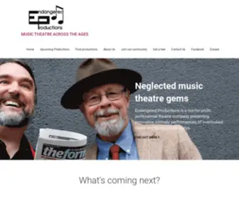 Endangeredproductions.org.au(Music theatre across the ages) Screenshot