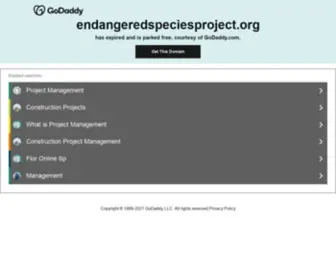 Endangeredspeciesproject.org(Endangeredspeciesproject) Screenshot