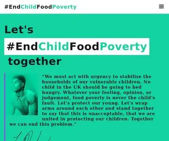 Endchildfoodpoverty.org(End Child Food Poverty) Screenshot