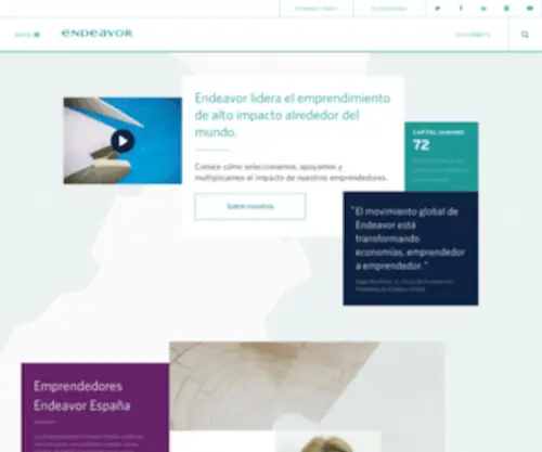 Endeavor.org.es(España) Screenshot