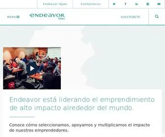 Endeavor.org.pe(Endeavor Perú) Screenshot