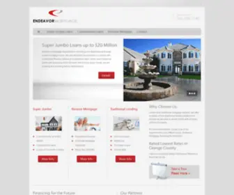 Endeavormtg.com(First Realty Financial located in Orange County) Screenshot