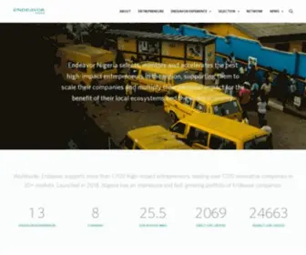 Endeavornigeria.org(Endeavor Nigeria) Screenshot