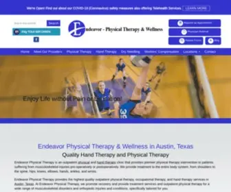 Endeavorrehab.com(Endeavor Physical Therapy Austin) Screenshot