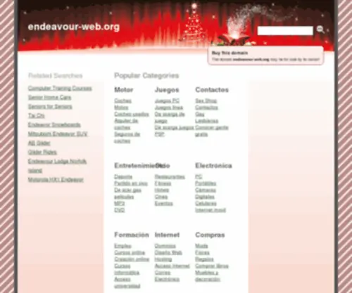 Endeavour-Web.org(Choose Your Endeavor) Screenshot