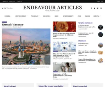 Endeavourarticles.com(Endeavour Articles) Screenshot