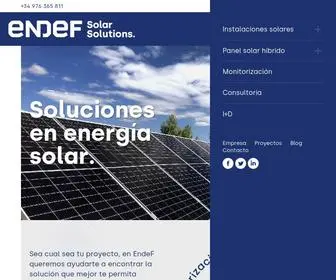 Endef.com(Soluciones en Energía Solar) Screenshot