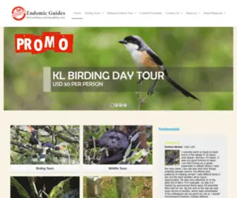 EndemicGuides.com(Malaysia Borneo Birds & Wildlife Tours by EndemicGuides) Screenshot