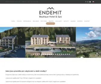 Endemithotel.cz(Endemit Boutique Hotel & Spa) Screenshot
