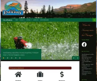 Enderby.com(City of Enderby) Screenshot