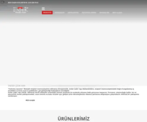 Endercelikyapi.net(Ender Çelik Yapı) Screenshot