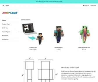 Endertoys.com(Custom Minecraft Toys) Screenshot