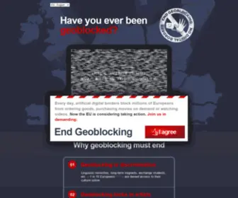 Endgeoblocking.eu(End Geoblocking) Screenshot