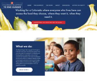 Endhungerco.org(Colorado Blueprint to End Hunger) Screenshot