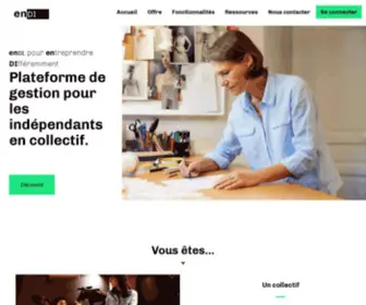 Endi.coop(Plateforme de gestion pour les indépendants en collectif) Screenshot