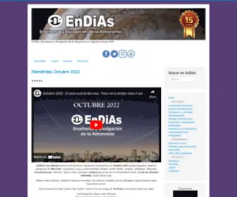 Endias.com.ar(Noticias de Astronomía) Screenshot