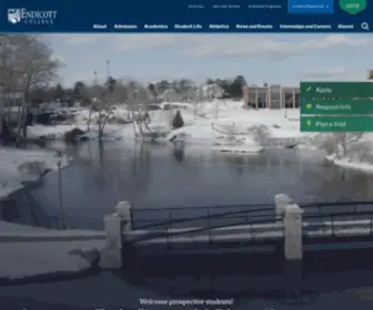 Endicott.edu(Endicott College) Screenshot