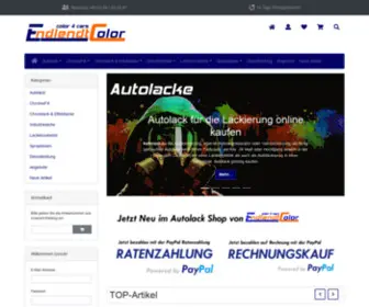 Endlendt-Color.de(Autolack Shop bietet Autolacke) Screenshot