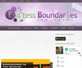 Endlessboundaries.com(Premiere radio show for live music enthusiasts) Screenshot