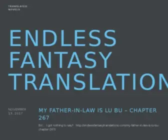 Endlessfantasytranslations.com(EndlessFantasy Translations) Screenshot