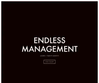 EndlessmGMT.com(ENDLESS MANAGEMENT. A talent agency) Screenshot