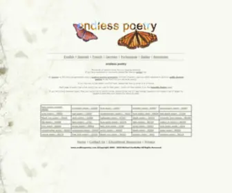 Endlesspoetry.com(Endless poetry) Screenshot