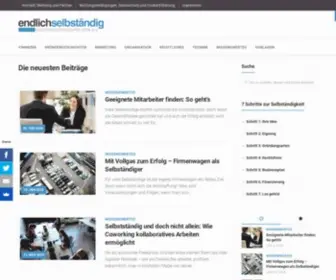 Endlich-Selbstaendig.info(Selbständig) Screenshot