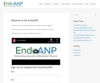 Endoanp.org(The endoanp) Screenshot