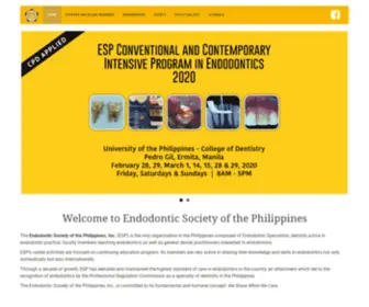 Endodonticsociety.ph(Endodontic Society of the Philippines) Screenshot