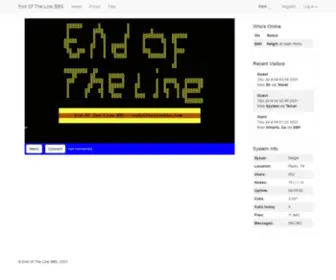 Endofthelinebbs.com(End Of The Line BBS) Screenshot