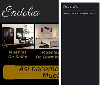 Endolia.com(Muebles de diseño) Screenshot
