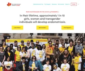 Endometriosisnetwork.com(The Endometriosis Network Canada) Screenshot