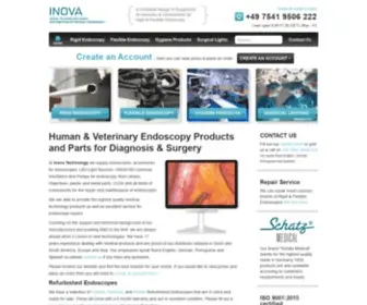 Endoscopesonline.com(Rigid & Flexible Endoscopy Parts & Equipment from Inova Technology GmbH) Screenshot