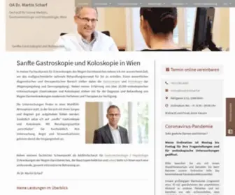Endoskopie-DRScharf.at(Sanfte Gastroskopie und Koloskopie in Wien) Screenshot