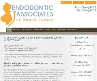 EndosouthJersey.com(Endodontic Associates of South Jersey) Screenshot