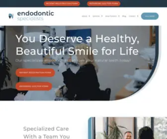 Endospec.com(Endodontic Specialists of Colorado) Screenshot