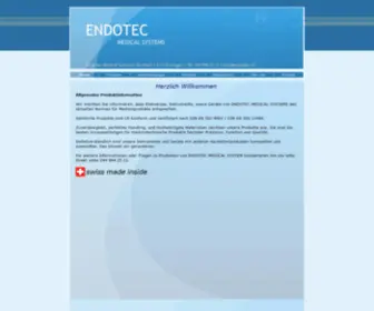 Endotec.ch(Medical Systems) Screenshot