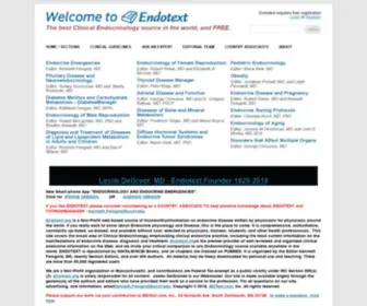 Endotext.org(The best Clinical Endocrinology source in the world) Screenshot