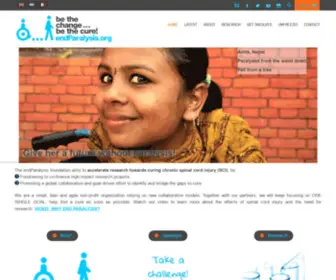 Endparalysis.org(Spinal cord injury cure research foundation) Screenshot