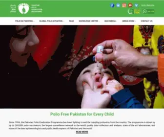 Endpolio.com.pk(Pakistan Polio Eradication Programme) Screenshot
