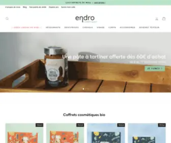 Endro-Cosmetiques.com(Les cosmétiques bios et naturels certifiés Cosmébio) Screenshot