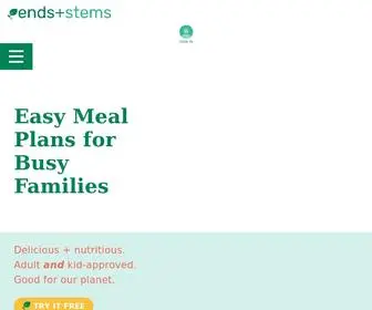 Endsandstems.com(Meal Plans) Screenshot