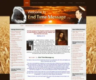 Endtimemessage.org(Weclome to) Screenshot