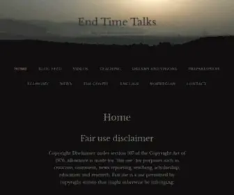 Endtimetalks.com(End Time Talks) Screenshot