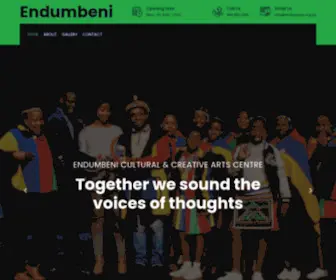 Endumbeni.org.za(Endumbeni Cultural & Creative Arts) Screenshot