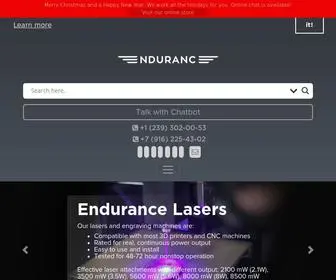 Endurancelasers.com(Improve your 3D printer or CNC machine with an Endurance laser module) Screenshot